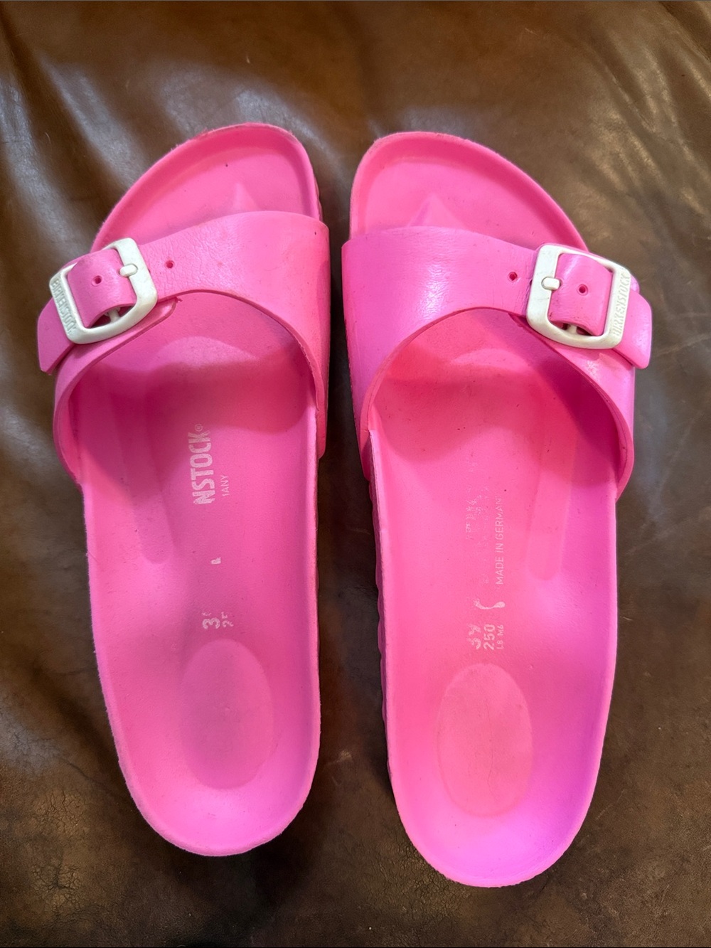 Birkenstock Madrid Essentials Pink EVA Slide waterproof sandals European Size 39